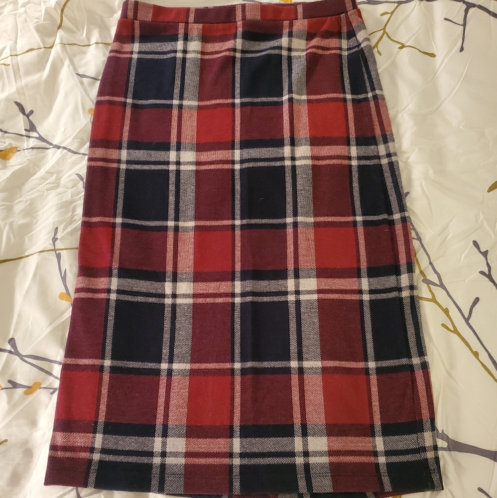 Forever 21 Plaid Pencil Skirt NWOT